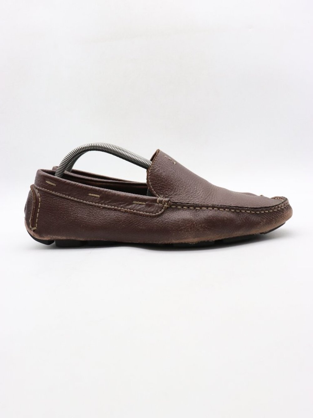 To Boot New York Adam Derrick  Men's 10 Brown Leather Loafers Driving Italy